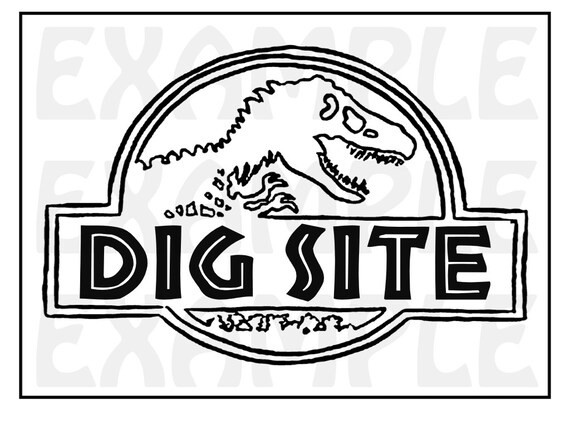 PDF: Dinosaur Dig Site Sign Themed Dinosaur Sign Party Zone