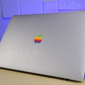 Retro Rainbo Apple Sticker Decal for the Macbook Pro Late 2016-2017 version