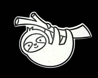 Sloth Stamped Die Cut set of 12