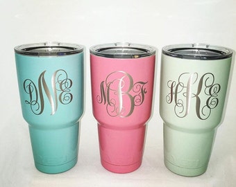 Custom Monogrammed YETI, RTIC, BOSS, Ozark Trail