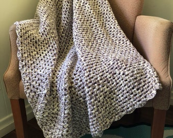 Neutral Earthy Granny Throw