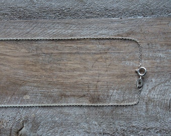 Delicate sterling silver chain