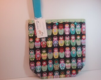 Matryoshka Dolls Medium size project bag