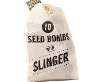 Wildflower Seed Bomb Kit with Slingshot | Garden | Spring | Gift