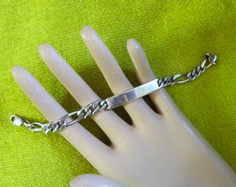 Sterling Silver ID Bracelet.