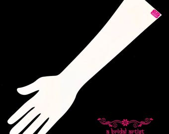 Acrylic (Perspex) Henna Mehndi Practice Hand Templates, Reusable - Choose White or Clear (Transparent)