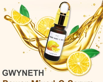 Mixed Vitamin C Serum Facial Anti Aging Moisturizing Skin Care Anti Wrinkle Natural Rejuvenating Treatment by Gwyneth