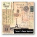 4 Decoupage Napkins, Paper Napkins, VILLE DE PARIS, Shabby Chic, 33cm 13 Inch. Printed Paper Napkins for Decoupage, Paper Serviette.