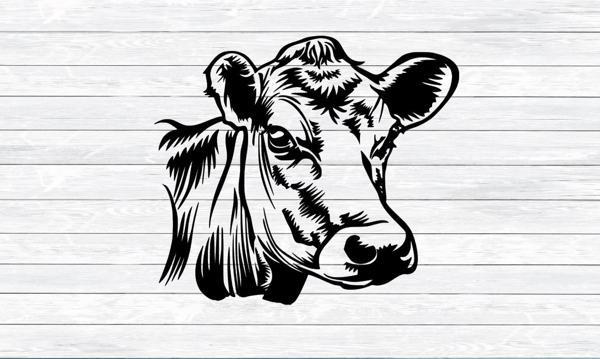 Download Cow Svg Cow Head DXF PNG SVG files for Silhouette.