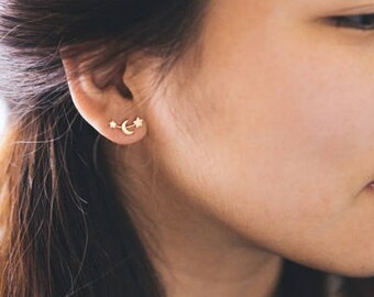 Moon and Stars Earrings (3 colors)