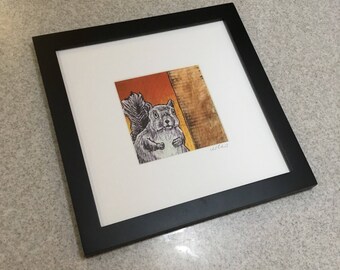 Nuts - Squirrel Wildlife Palletwood Recycled Reclaimed
