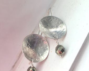 Pyrite Dangle Earrings