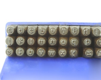 Proops 27 Piece 6mm Metalwork Stamp, Lower Case Letter Stamps, Punches. (M9031) Free UK Postage