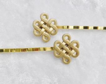 Celtic Knot Bobby Pin Pair hair pins