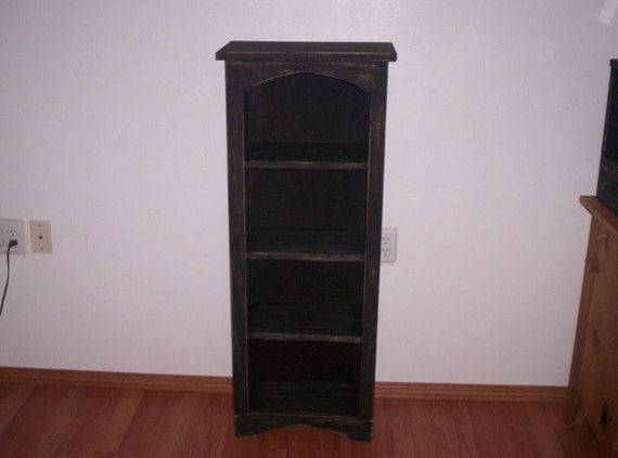 Large Chimney Bookcase Tall Wood Cabinet