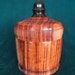 Exotic Lidded Box #483 HANDTURNED queen wood and black wood