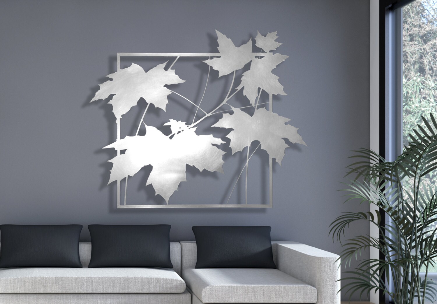 Laser Cut Metal Decorative Wall Art Panel Sculpture For Home