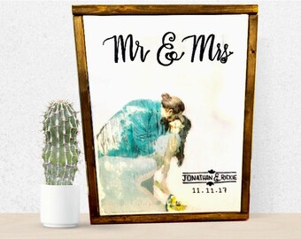 Custom Wood Sign for Wedding, Valentine's Decor Gift, Valentine's Day Decor Wood, Valentine's Day Decor , Wedding Gift Ideas for Couple