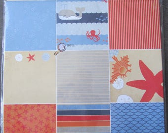 Set of 12 sheets for Scrapbooking-double sided - 30,5 x 30.5 cm