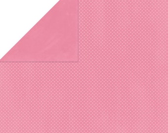Blush Bo Bunny Double Dot Cardstock 12 x 12