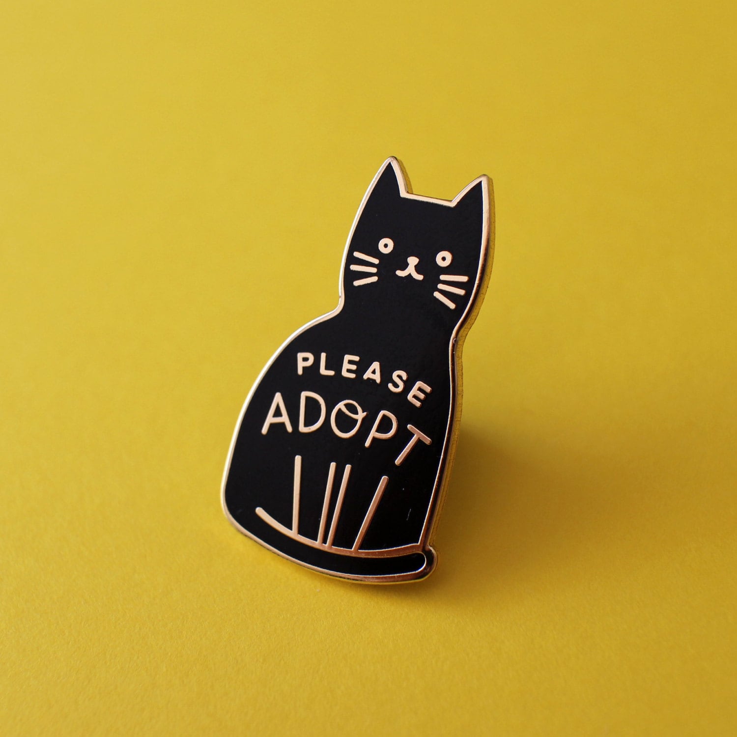 Adopt Don T Shop Black Cat Pin Adopt Don T Shop Black Cat Pin