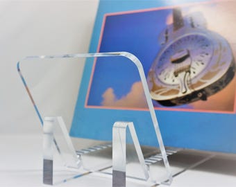 Modern Vinyl LP Record Album Storage Stand Holder made of Clear 100% Acrylic