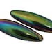 Rainbow Magnetic Hematite Oval Pair, 60mm, Metaphysical Crafts, Jewelry Making Supply