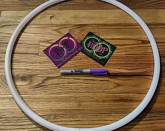 ON SALE! Curved Polycarbonate connector "BARE practice Hula hoop" (custom, 5/8" or 3/4" - poly or hdpe)