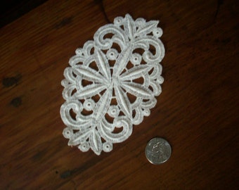 1 Vintage all cotton 1920s antique lace applique