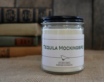Tequila Mockingbird - Book Inspired Scented Soy Candles - 8oz glass jar