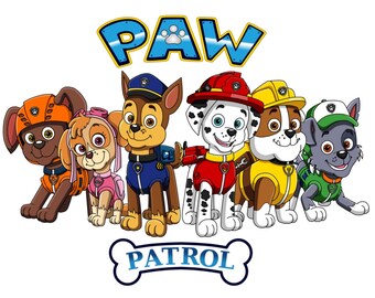 60 PNG-PAW Patrol Clipart Art, Instant Digital Download, scrapbook, Transparent Background Product code # 180515