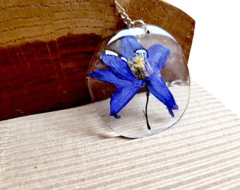 Gift|for|her Real flower Jewelry resin Bohemian real flower jewelry necklace botanical pendant mothers gift|for|sister pressed flower|gift