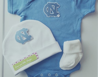 North Carolina Unc Tar Heels Baby Clothing Gift Set
