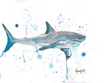 Great White Shark Print