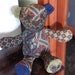 Friendly, Adorable, Unique, Hand-Made stuffed Patchwork Bear - Medium - Approx. 35cm Standing