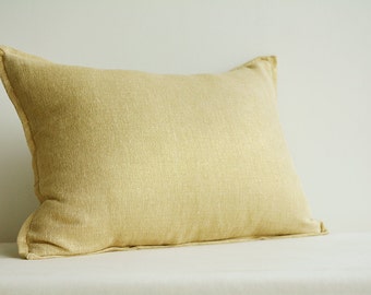 Gold Foil Metallic Pillow Cover , Gold Decorative Pillow , Lumbar Pillow , Throw Pillow , Gold Cushion Cover