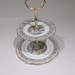 Royal Albert Silver Birch 2 Tier Dessert Serving Tray