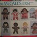 Ethnic Fabric Dolls Pattern McCall's 5724