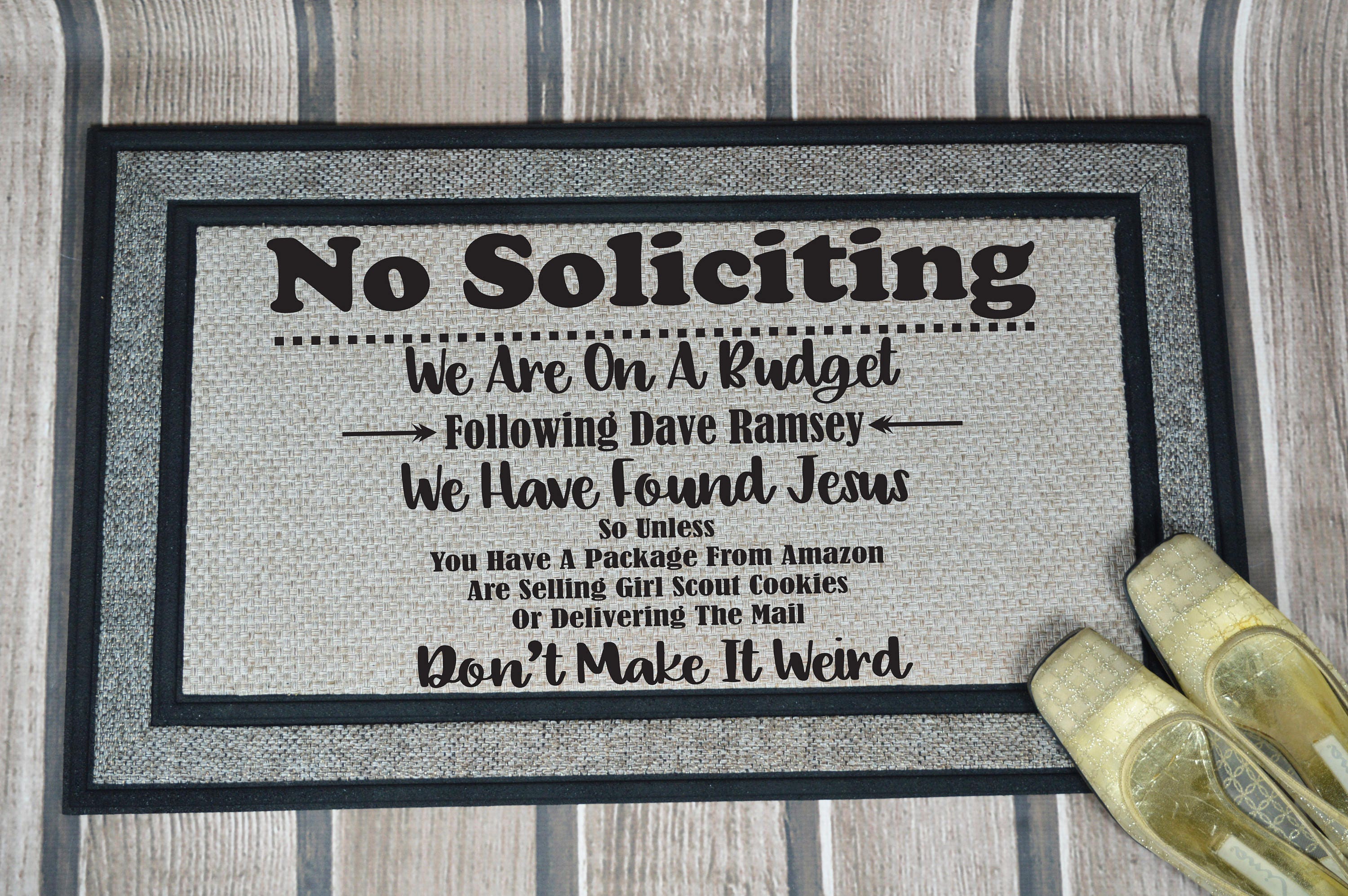 No Soliciting Mat Mat Door Mat Housewarming Gift