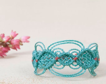 Macrame bracelet, handmade jewelry, micro macrame, friendship bracelet