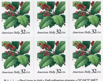 American Holly (20) - Mint-Unused- Scott 3177a - 1977 - Full Booklet