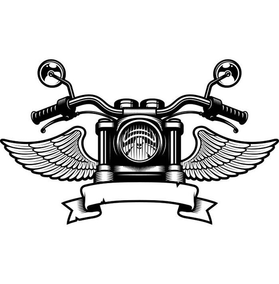 Download Motorcycle Logo 5 Handle Bars Wings Bike Biker Chopper