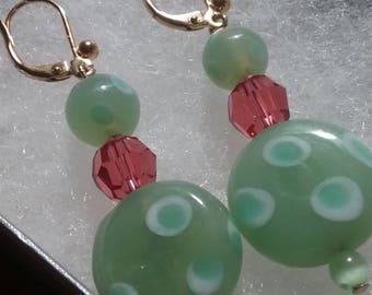 Polka dot earrings
