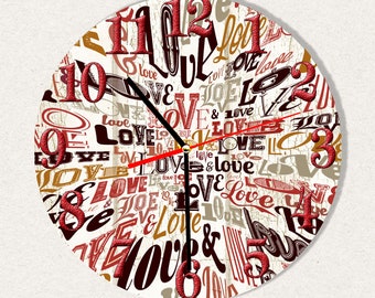 THE BEST Wall Clock Love, Best Gift for Home Decor