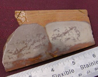 Picture Jasper Slab -Beautiful Camel, Tan & Creamy White, Handmade Stone Slice, Jasper Slice, by JewelryArtistry - SL480