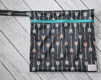 Small Wet Bag - Arrows in Flight