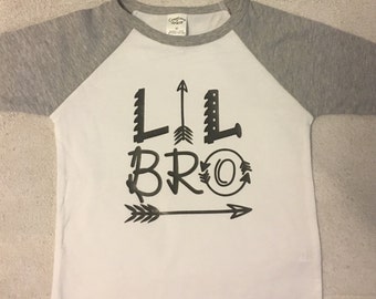 Lil Bro Raglan Toddler Tee