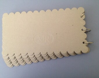 Maya Road scalloped chipboard album