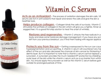 Vitamin C Serum, Anti Aging Serum, Youthful Skin Serum, Anti Aging Skin Care, Natural Skin Care, Vitamin E, L-Ascorbic Acid Serum, Skin Care