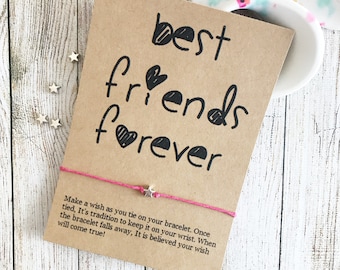Best Friends Wish Bracelet, BFF Bracelet, Partners In Crime, Best Friend Bracelet, Friendship Party, Make A Wish Bracelet, Wish Bracelet